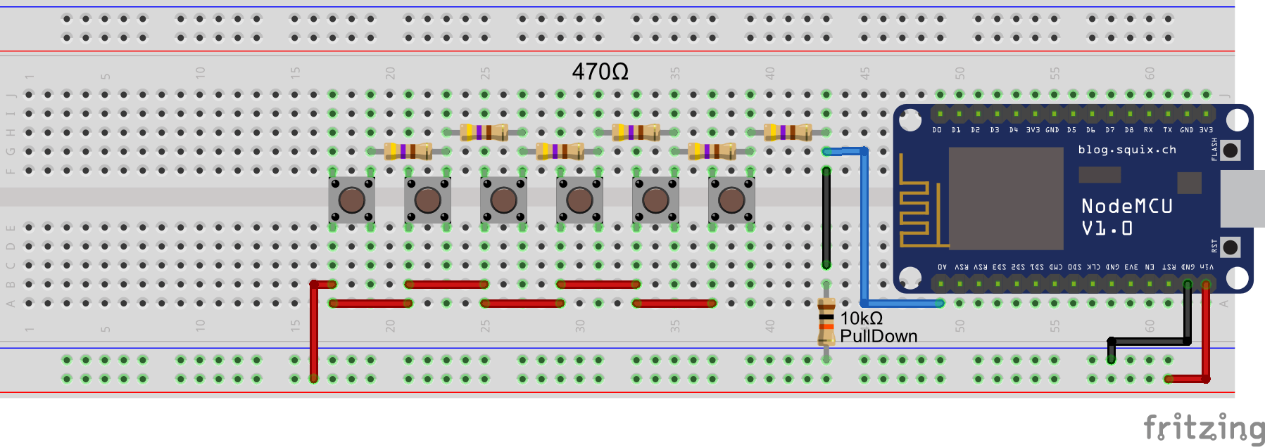 Mehrere Buttons an einem Arduino GPIO Pin