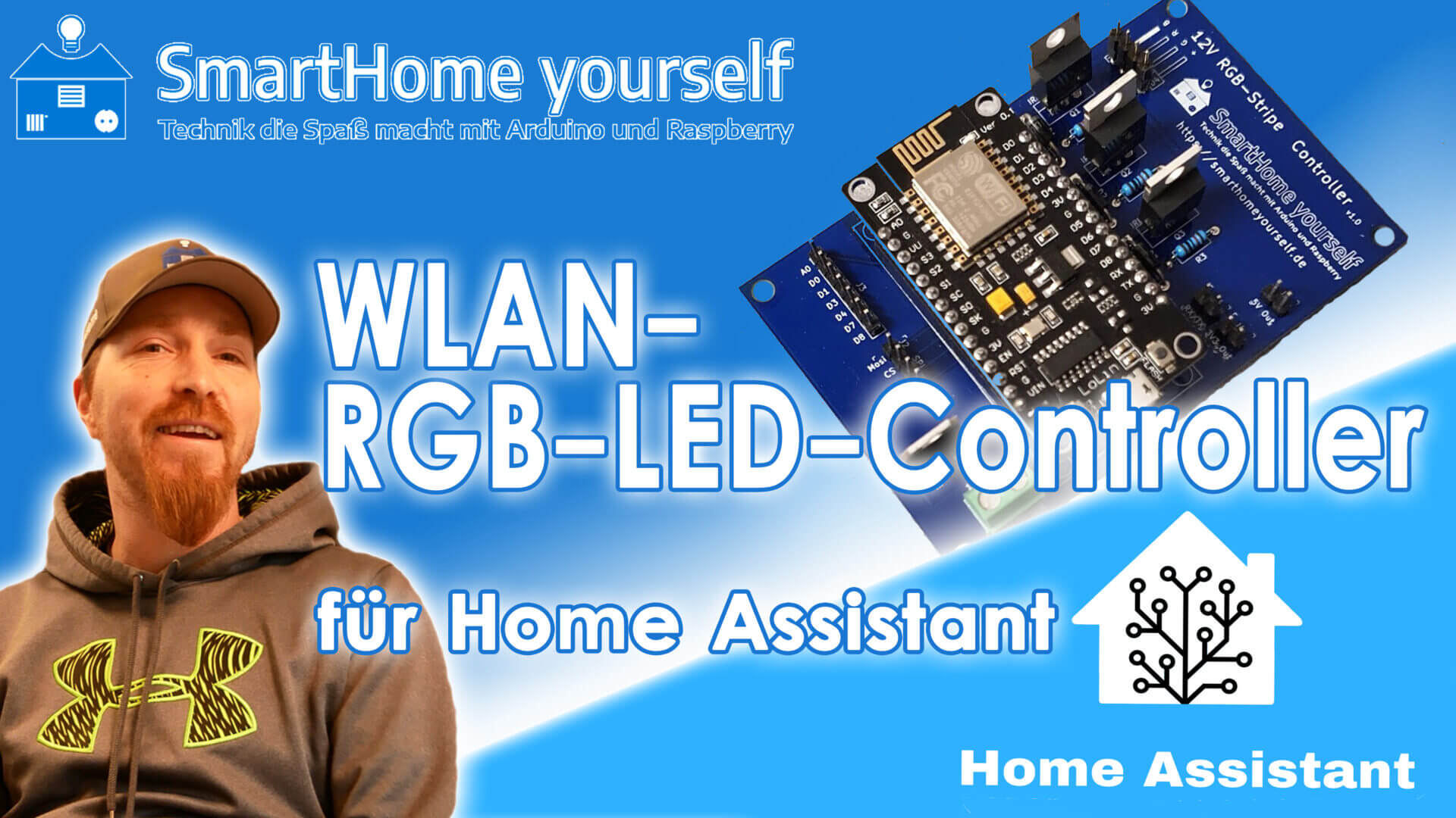 WLAN 12V-RGB-LED Controller für Home Assistant mit ESPHome