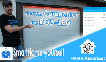 Garagentor-Motor mit RGB-LED Animation